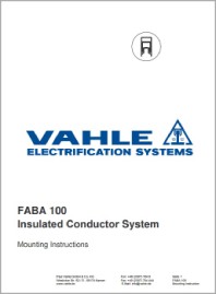 Инструкция по монтажу Изолированные контактные рельсы FABA 100 VAHLE